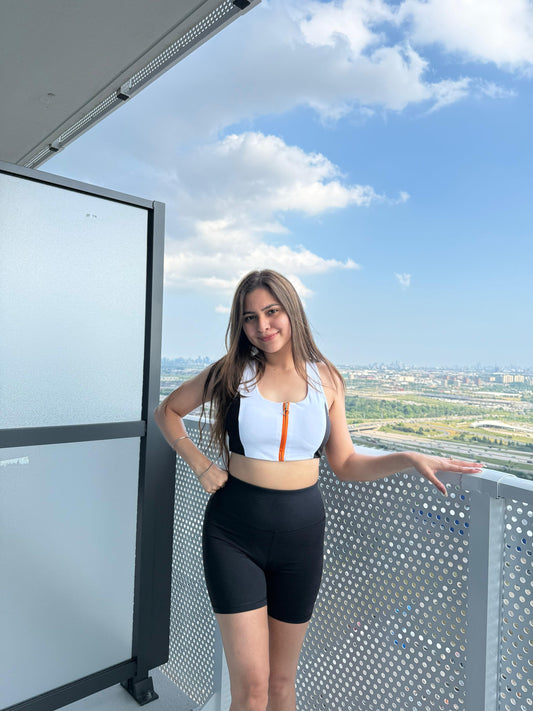 NotchFlex Midnight Snow Sports Bra