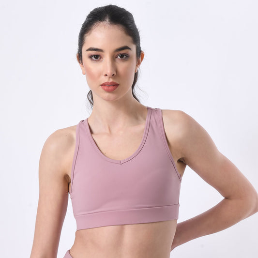 NotchFlex Comfy Sports Bra - Pink