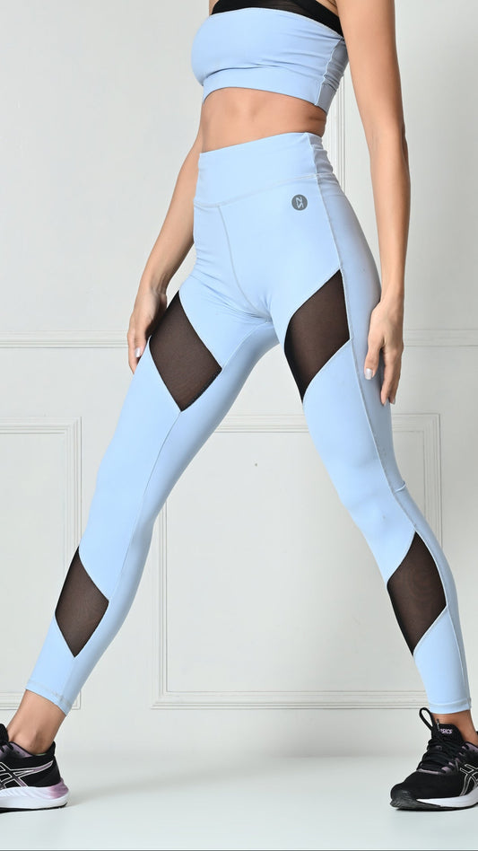 NotchFlex High Waist Leggings - Blue Crush