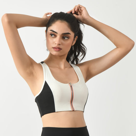 NotchFlex Midnight Snow Sports Bra